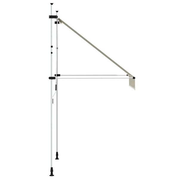 vidaXL kokkupandav varikatus, 150 cm, kreemjas
