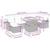 vidaXL 8-osaline aiadiivani komplekt patjadega, beež, polürotang