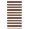 vidaXL Triibuline ruloo pruun 75x150 cm kanga laius 70,9 cm pol&uuml;ester