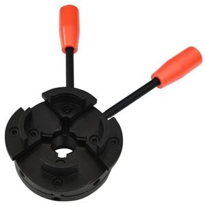 vidaXL 4 haaratsiga puiduhoidik, M33 &uuml;hendus, teras, 100 mm