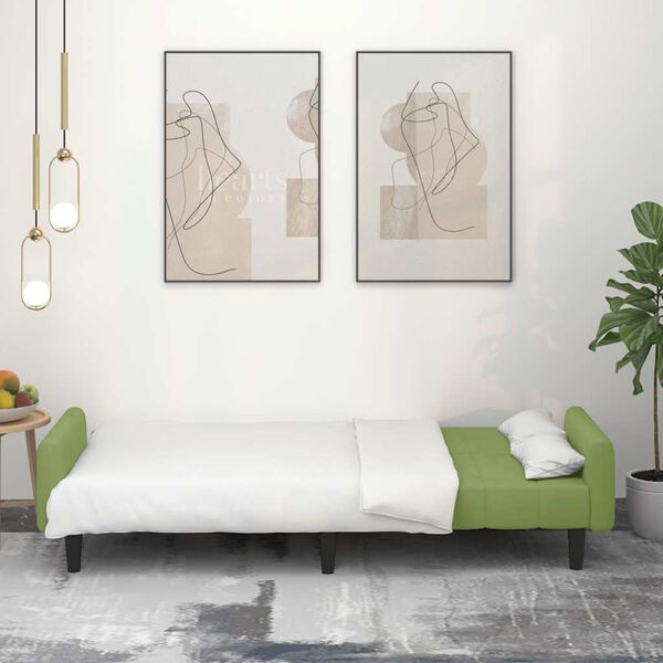 vidaXL 2-kohaline diivanvoodi, heleroheline, samet