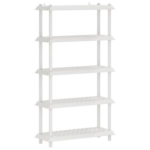 vidaXL Riiulikomplekt 5 tasandit 100 x 40 x 177 cm PP Valge