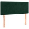 vidaXL voodiraam peats, tumeroheline, 100x5x78/88 cm, samet