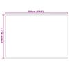 vidaXL Pleedi pleed Tumehall 280 x 210 cm Fliis