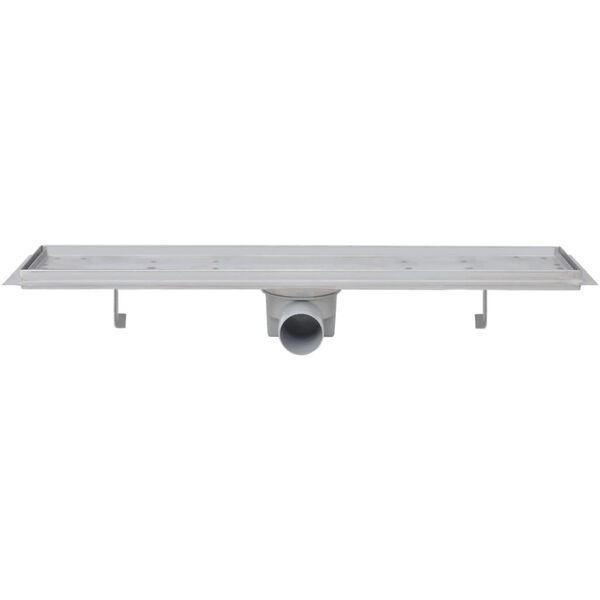 vidaXL lineaarne du&scaron;i &auml;ravoolus&uuml;steem 2 tk 630x140 mm roostevaba teras