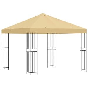 vidaXL Paviljon 3 x 3 m Kreemjas Pol&uuml;ester ja teras 190 gsm