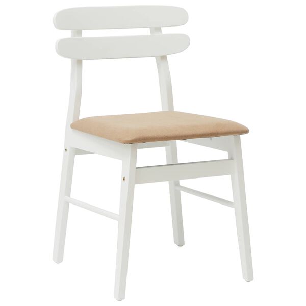 vidaXL S&ouml;&ouml;gitool 2 pcs Valge ja pruun Paks Kautsukipuit