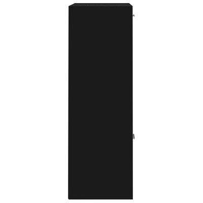 vidaXL hoiukapp, must, 60 x 29,5 x 90 cm, puitlaastplaat