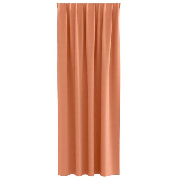 vidaXL Kardinad r&otilde;ngastega 2 pcs Terrakota 245 x 140 cm Pol&uuml;ester
