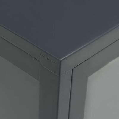 vidaXL puhvetkapp, antratsiit, 70 x 35 x 70 cm, teras ja klaas