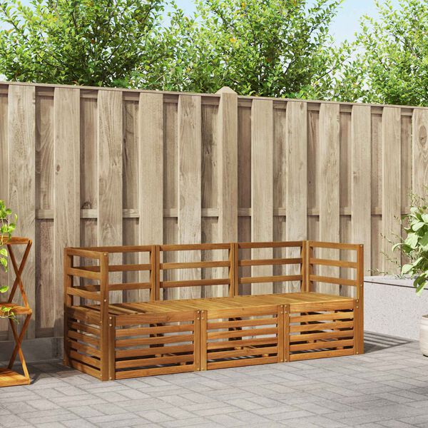 vidaXL Diivanikomplektid 3 pcs Neutraalne Tugev akatsiapuu