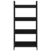 vidaXL 4-korruseline raamaturiiul must 60x27,6x124,5cm, tehispuit