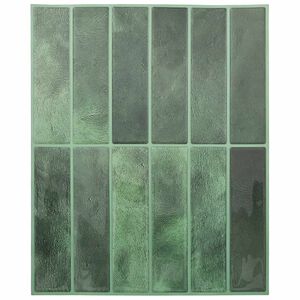 vidaXL Ristk&uuml;likukujuline Plaat 10 pcs Tumeroheline 29 x 23 x 0,08 cm