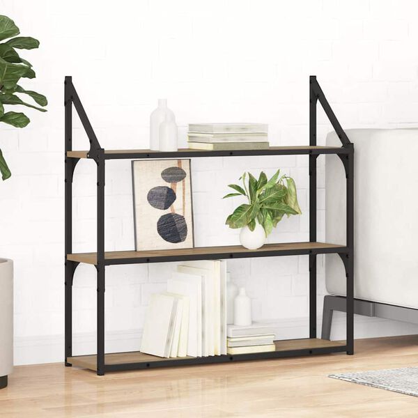 vidaXL Seinariiul riiuliga K&auml;sit&ouml;&ouml;puu 80 x 21 x 78,5 cm Tehispuit