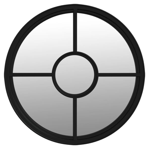 vidaXL peegel, must, 40x4 cm, raud, toas kasutamiseks