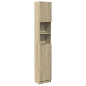 vidaXL vannitoakapp Sonoma tamm 32x25,5x190 cm tehispuit