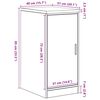 vidaXL garaaži hoiukapp, betoonhall 40x51x85 cm, männipuit