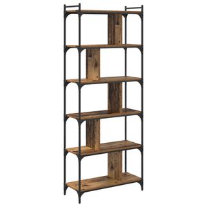 vidaXL Raamatukapp Vana puit 76 x 32 x 192 cm Tehispuit