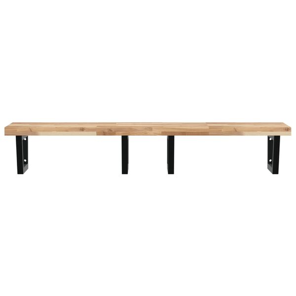 vidaXL seinale kinnitatav valamuriiul, teras ja akaatsiapuit