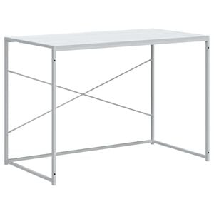 vidaXL arvutilaud, valge 110x60x70 cm tehispuit