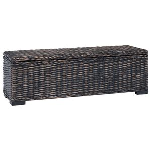 vidaXL Salvestuskarp ladustamisega Must 110 x 35 x 45 cm