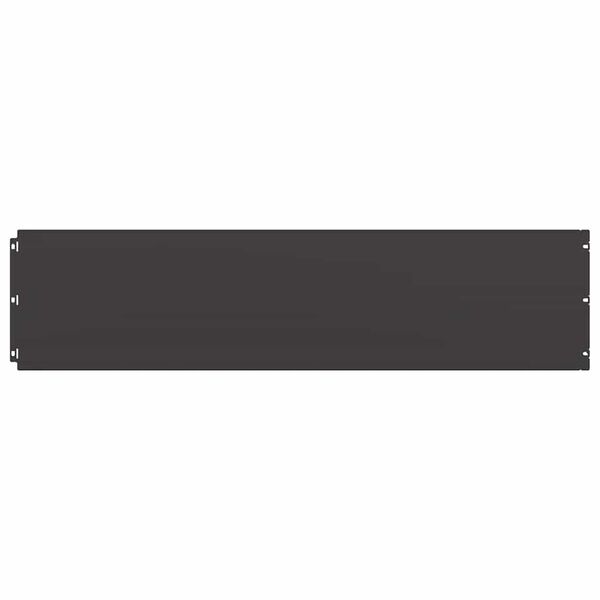 vidaXL Muru&auml;&auml;red 10 tk Must 25x103 cm K&uuml;lmvaltsitud teras