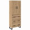 vidaXL K&otilde;rgushein 2 tk K&auml;sit&ouml;&ouml;puu 69,5 x 34 x 180 cm