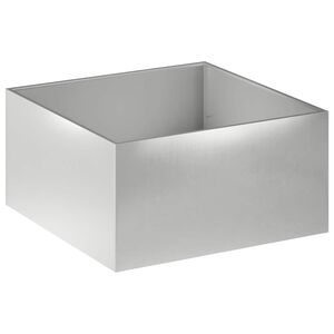 vidaXL Aia istutuspot H&otilde;bedane 100 x 100 x 40 cm Roostevaba teras
