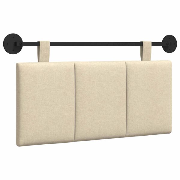 vidaXL Rippuv Peatoe Seinale kinnitatav cream 100 x 55 x 5 cm kangas