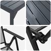 vidaXL Aia s&ouml;&ouml;gilaudade komplekt 9 pcs Antratsiit Teras