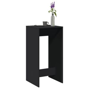 vidaXL baarilaud, must, 51 x 50 x 103,5 cm, tehispuit