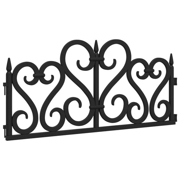 vidaXL murupiirded 17 tk must 10 m PP