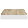 vidaXL seinariiulid, 2 tk, tamm ja valge, 40 x 23 x 3,8 cm MDF