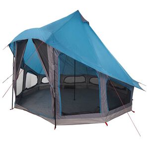vidaXL Tipi telk katusega ladustamisega Sinine 404 x 370 x 270 cm taft