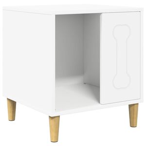 vidaXL Koerakuut Valge 44 x 42 x 49 cm Tehispuit