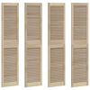 vidaXL Kappi Uks 4 tk Naturaalne 170 x 2,1 x 39,5 cm Toekas m&auml;nnipuit