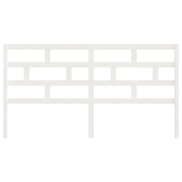 vidaXL voodipeats, valge, 186 x 4 x 100 cm, m&auml;nnipuit