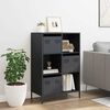 vidaXL kõrge kapp, antratsiithall, 68x39x103,5 cm, teras
