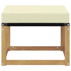 vidaXL V&auml;li jalatoed Tugev akaatsiapuit ja tekstiilne kangas Valge