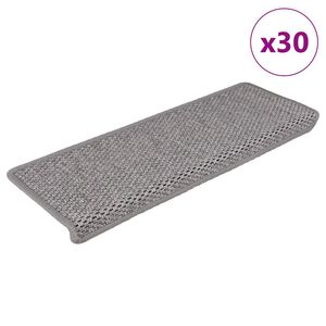 vidaXL isekleepuv trepivaip, 30 tk, 65x21x4 cm, platina