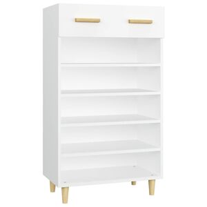 vidaXL jalatsikapp, valge, 60 x 35 x 105 cm, tehispuit