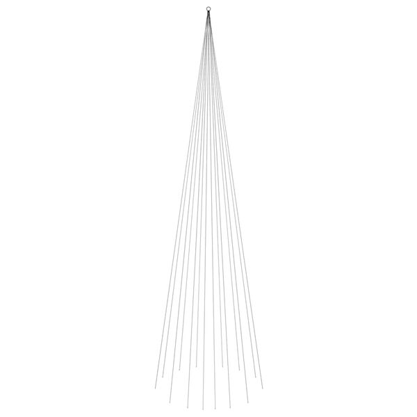 vidaXL j&otilde;ulupuu vaiaga, soe valge, 1134 LEDi, 800 cm