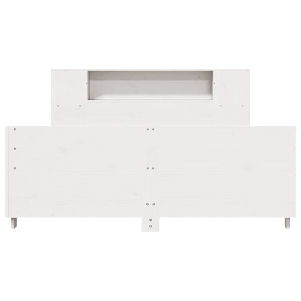 vidaXL voodiraam ilma madratsita, valge, 160 x 200 cm, männipuit