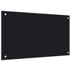 vidaXL köögi pritsmekaitsed 2 tk, must, 70 x 50 cm, karastatud klaas