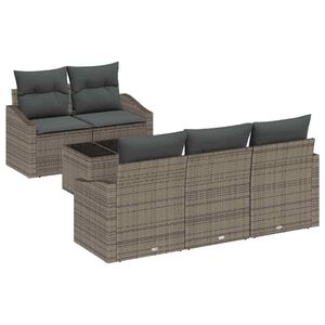 vidaXL Diivanikomplekt padjaga padjaga 6 pcs Hall pol&uuml;rotang