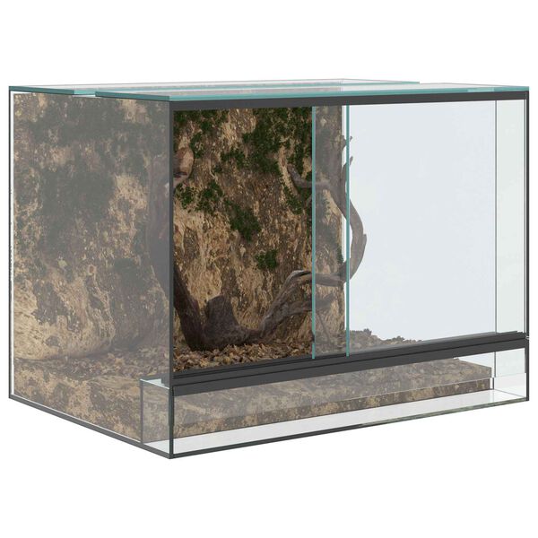 vidaXL Terrarium ladustamisega L&auml;bipaistev 40 x 30 x 30 cm Klaas