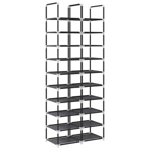 vidaXL kingariiulid 2 tk 10-astmeline must 33x33x174 cm lausriie