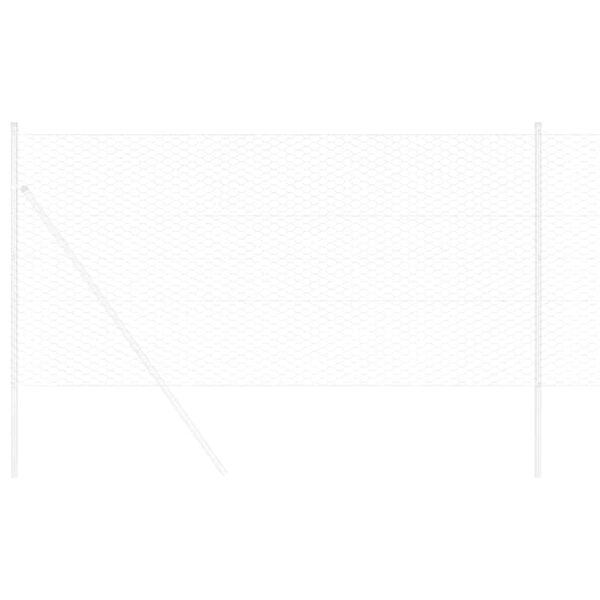 vidaXL Heksagonaalne tara Hõbedane 0,5 x 100 m Tsingitud teras