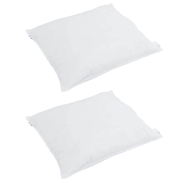 vidaXL Teki komplekt padjaga 3 pcs Valge Down Feather