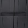 vidaXL &otilde;ue hoiukapp, must, 65 x 37 x 165 cm, PP